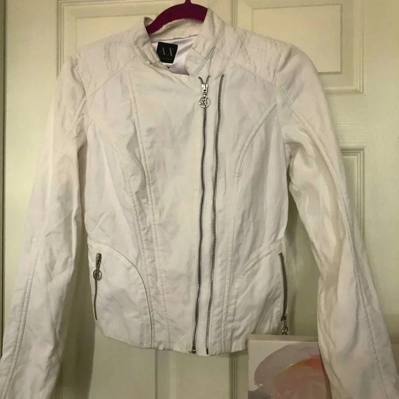 ! Armani Exchange white jacket sz M - Picture 1 of 10